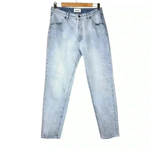 Rolla's High Rise Jeans Size 29 Light Wash Mid Rise Skinny Fit Tapered - Picture 1 of 9